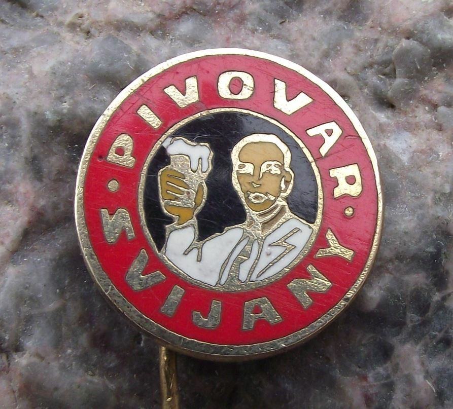 Pivovar Svijany Foaming Czechoslovakia Old Man Beer Lager Brewery Pin Badge - Badgecrazy