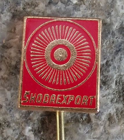 Skoda Export Company Steam Turbines & Clean Energy Production Advertising Pin - Badgecrazy