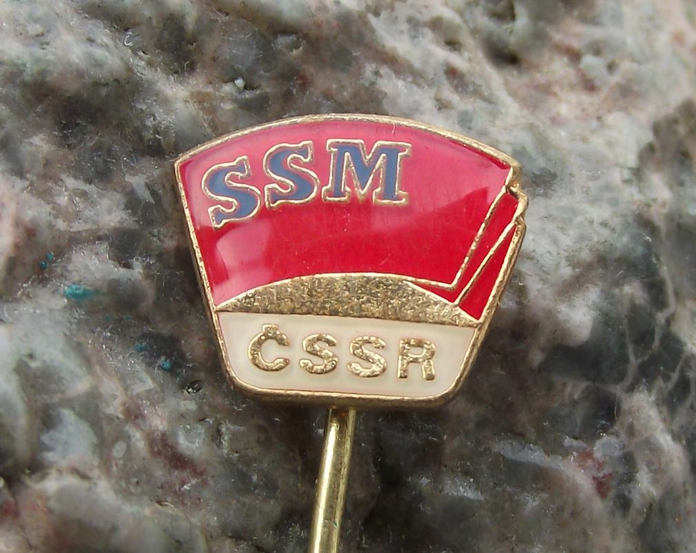 Antique CSSR SSM SZM Czechoslovakia Communist Youth Membership Pin Badge - Badgecrazy
