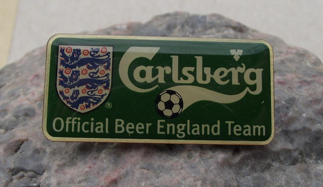 Carlsberg Official Beer England Football Soccer Team Three 3 Lions Tie Pin Badge - Badgecrazy