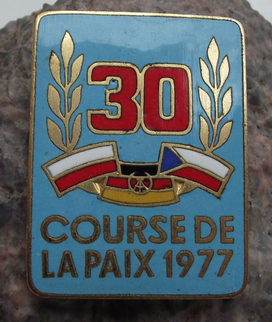 1977 WBP Czech International Bicycle Peace Race Course de la Paix Bike Pin Badge - Badgecrazy