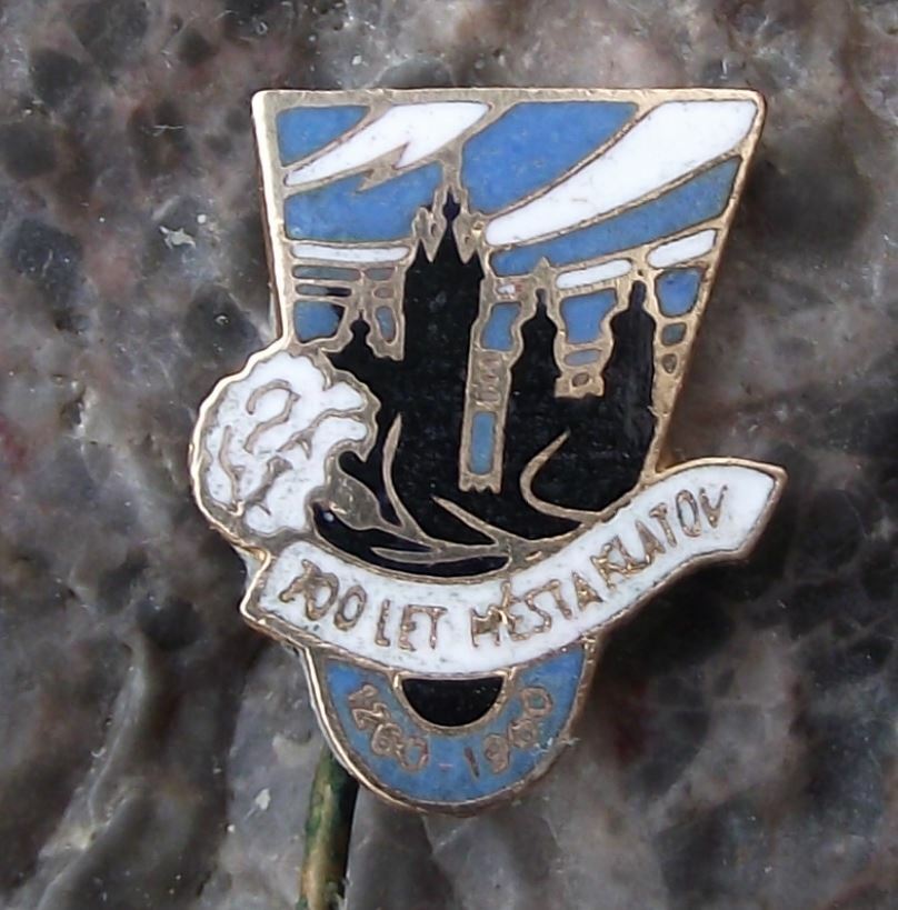 1960 Klatovy Czechoslovakia 700th Anniversary Tourist Souvenier Pin Badge - Badgecrazy