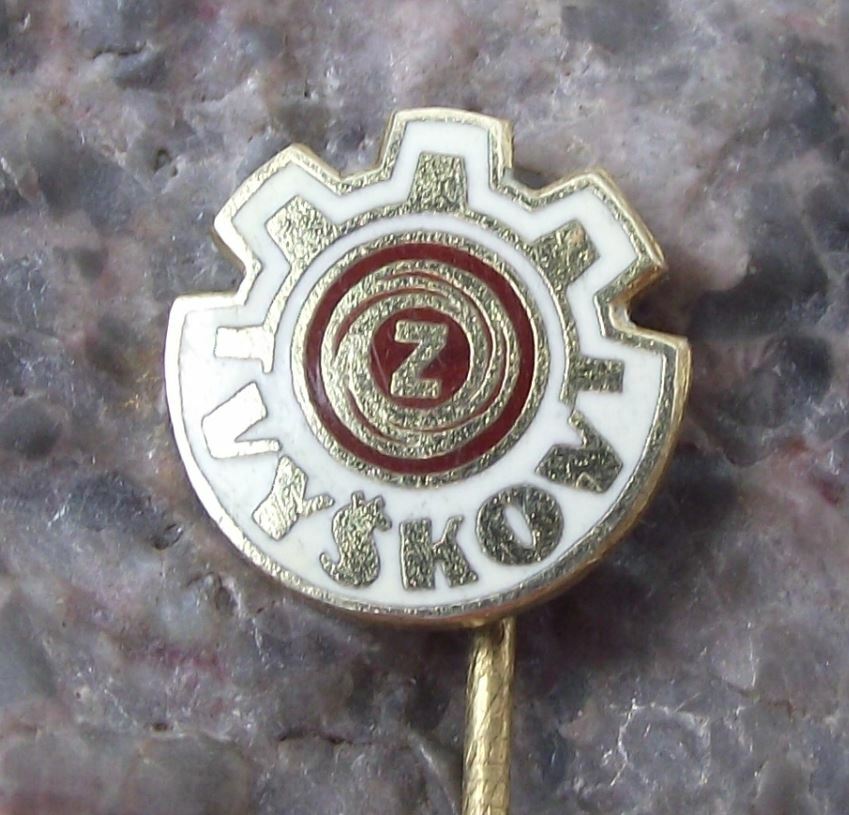 Vintage Ceska Zbrojovka Czech Guns CZ Weapons Vyskov Factory Pin Badge - Badgecrazy