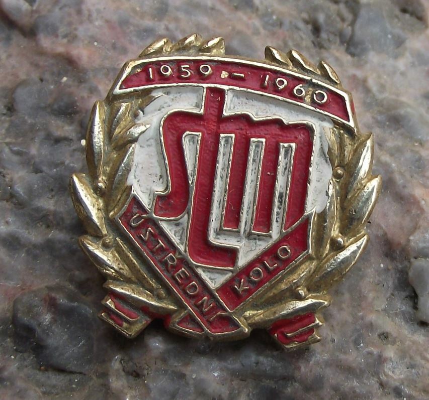 1959 STM Czechoslovakia Creativity Competition Communist Youth Finals Pin Badge - Badgecrazy