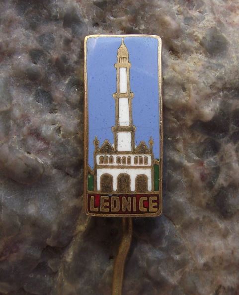 Lednice Eisgrub Palace Minaret Castle Tower Tourist Souvenier Pin Badge - Badgecrazy