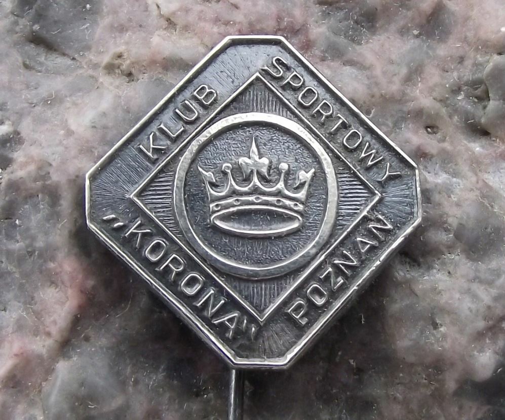 Antique KS Korona Poznan Poland Polish Soccer Football Club Pin Badge - Badgecrazy