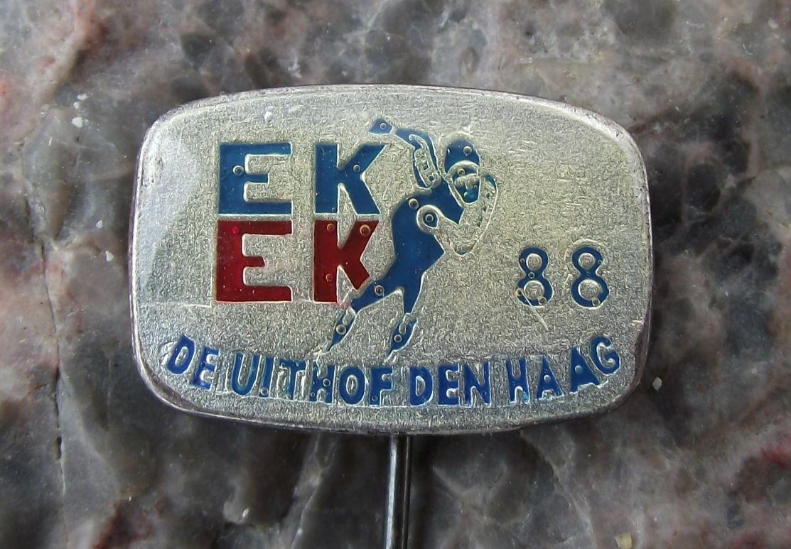1988 European Mens Speed Skating Championships Den Haag Hague Holland Pin Badge - Badgecrazy
