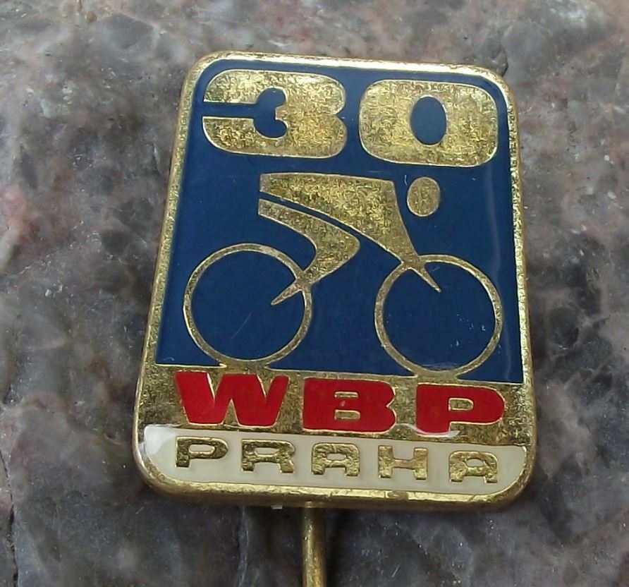 1977 WBP Berlin Warsaw Prague International Peace Race Cycling Bicycle Pin Badge - Badgecrazy