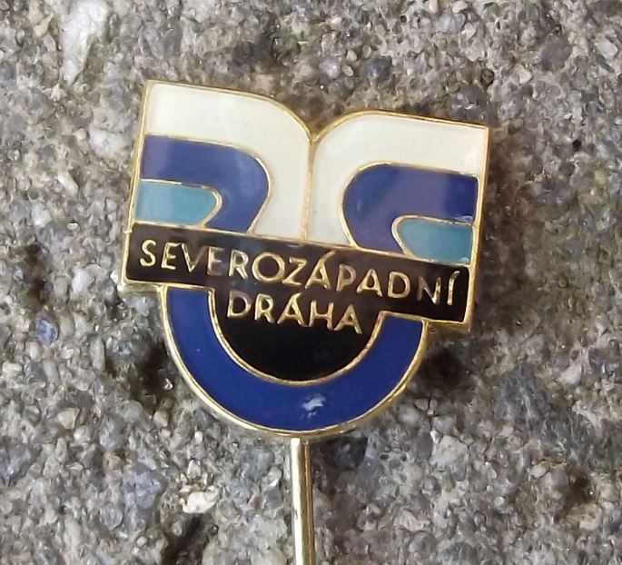 Vintage Czechoslovakia Railway CSD Train Network North West Region Pin Badge - Badgecrazy