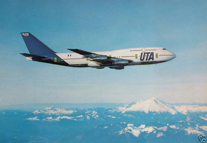 UTA Union de Transports Aérien French Airlines Boeing 747-300 Postcard Unused - Badgecrazy