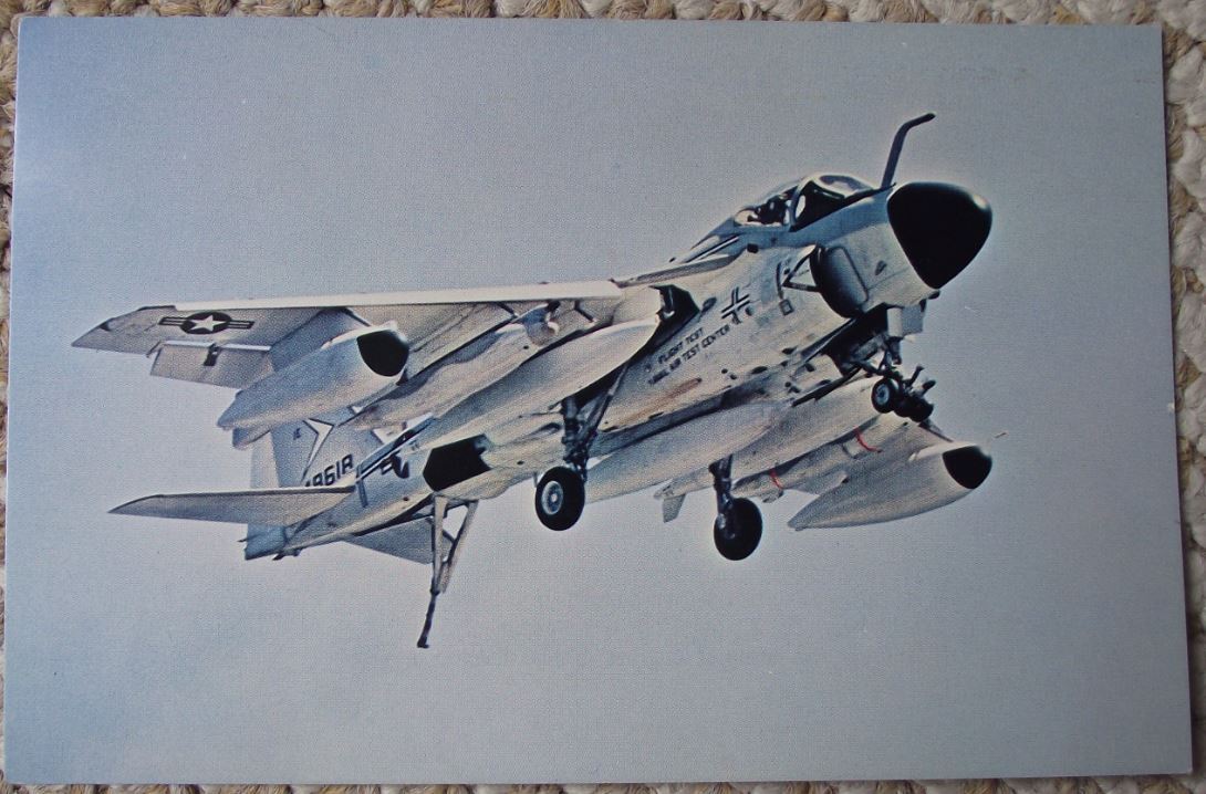 1968 Grumman US Navy Prowler EA-6A Electronic Warfare Aircraft Postcard - Badgecrazy