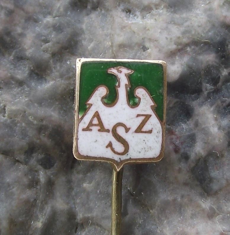Antique AZS Polish University Sports Association Poland Eagle Football Pin Badge - Badgecrazy