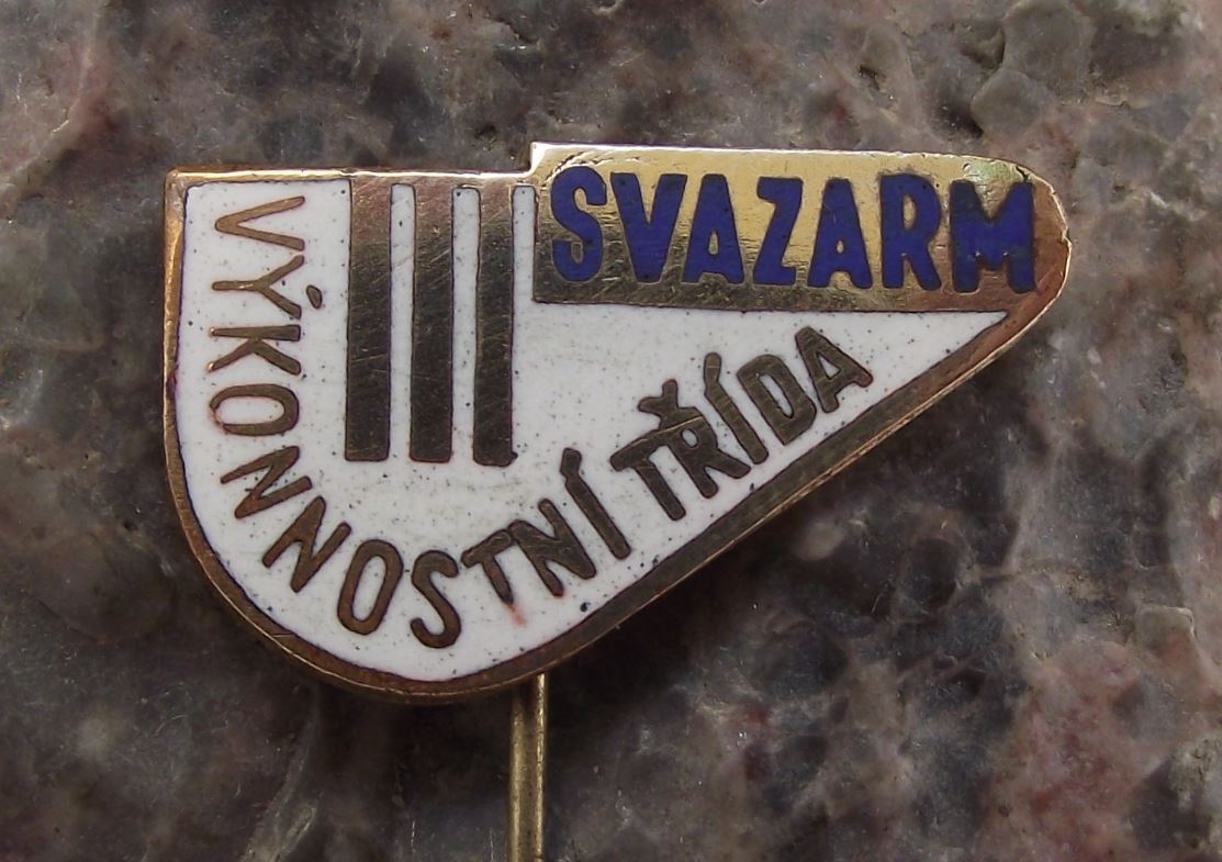 Svazarm Czech Army Military Reserves Performance Class 3 Award Pin Badge - Badgecrazy