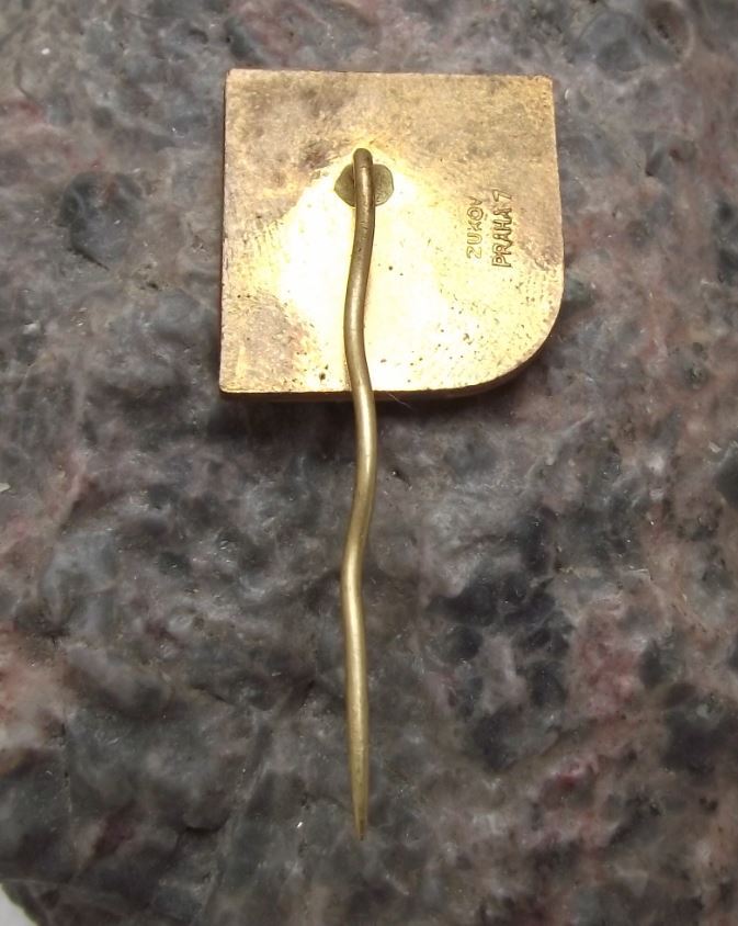 Czechoslovakia Army Competition Musical Talent Musician Sword & Star Pin Badge - Badgecrazy
