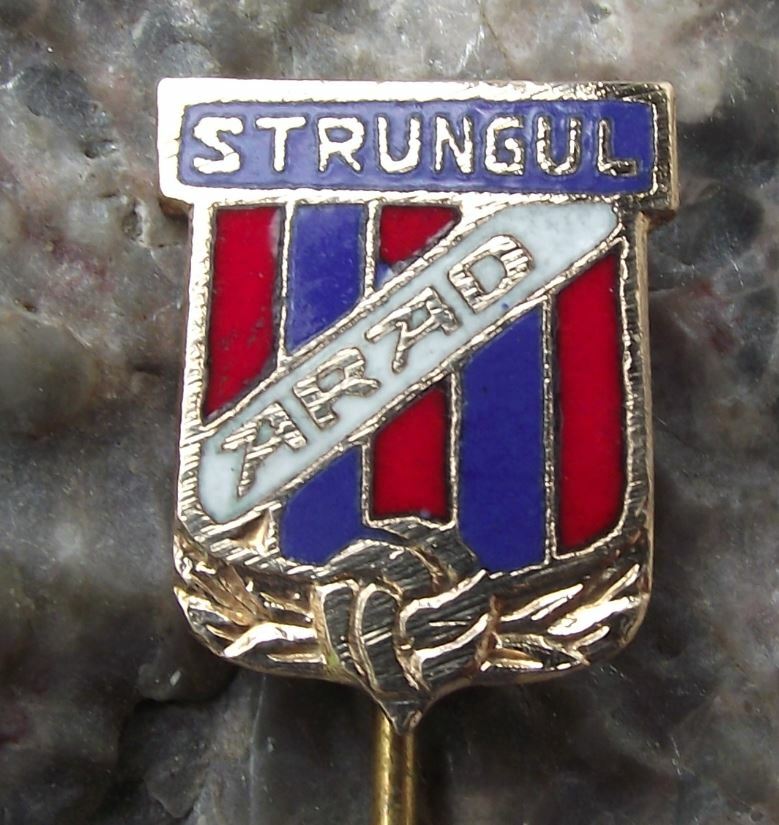 Vintage Aris Strungul Arad Romania Soccer Football Club Shield Pin Badge - Badgecrazy