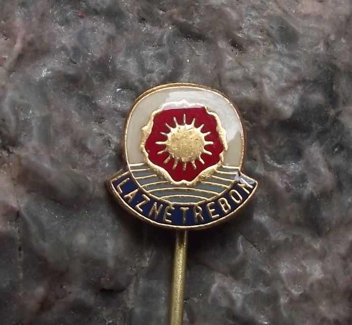 Antique Lazne Trebon Natural Czech Spa Town Travel Tourist Souvenier Pin Badge - Badgecrazy