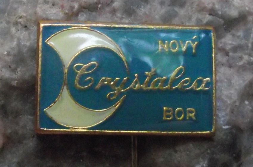 Novy Bor Crystalex Czech Crystal Cut Glass Makers Czechoslovakia Pin Badge - Badgecrazy