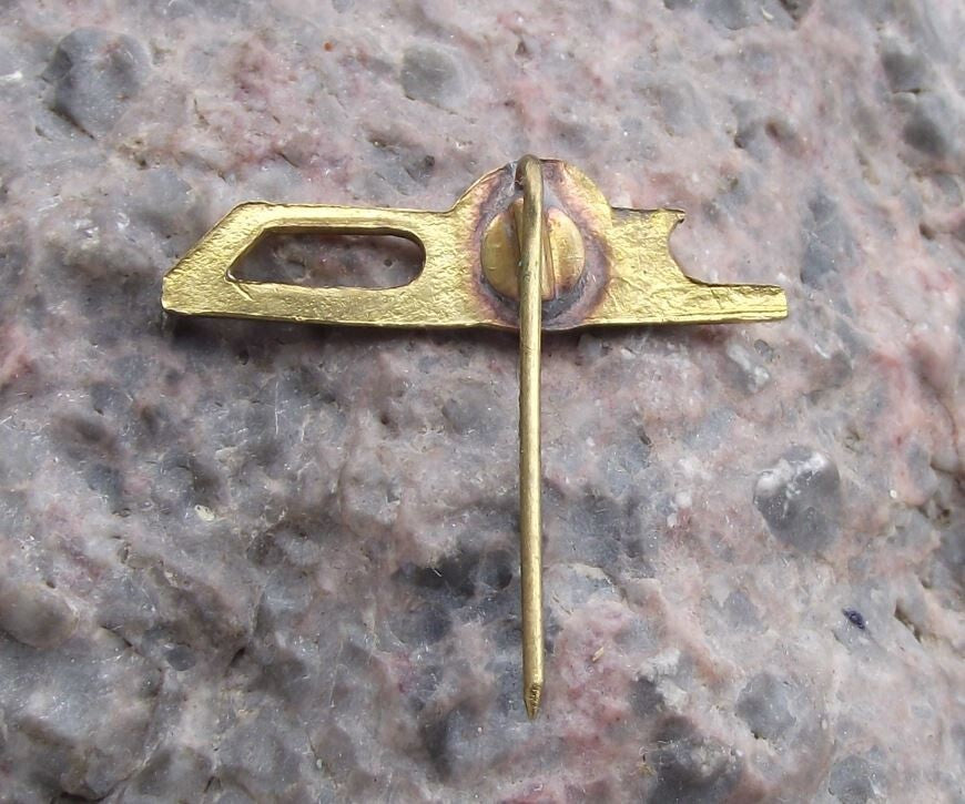 Vintage Figure Skating Association of Poland National Flag Skate Pin Badge - Badgecrazy