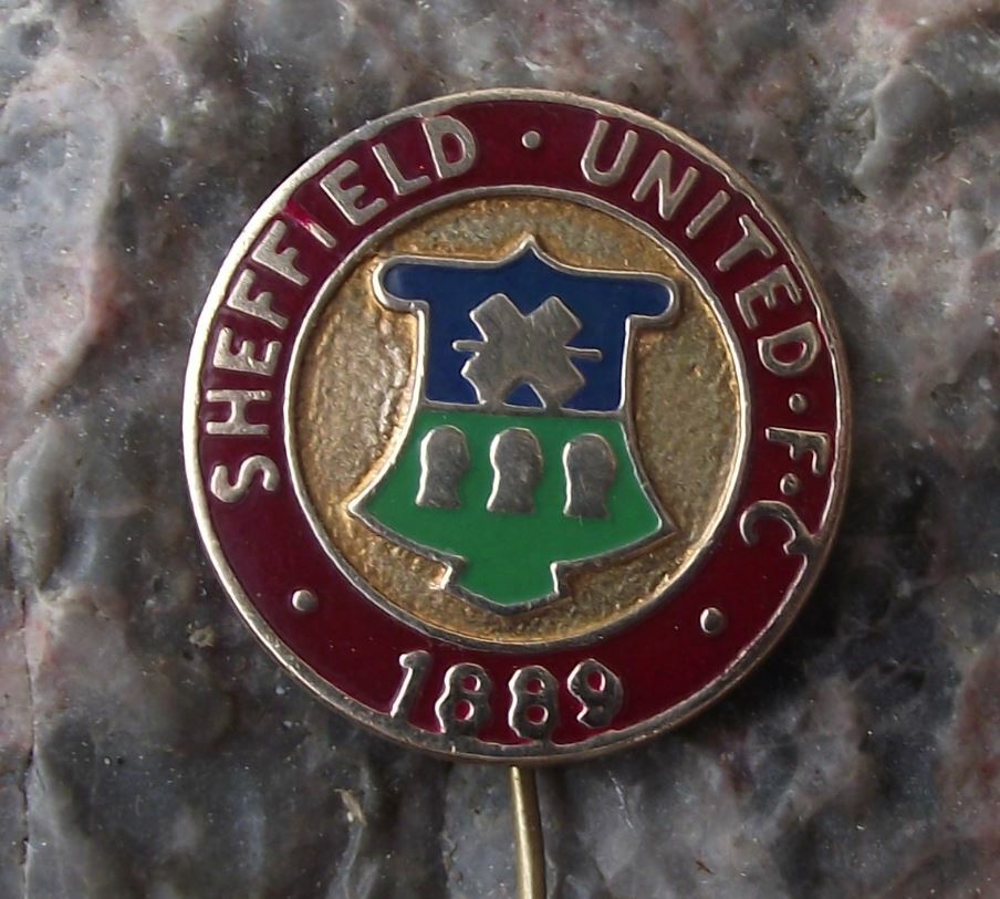Vintage Sheffield United 1889 English Football Club Soccer Crest Pin Badge - Badgecrazy