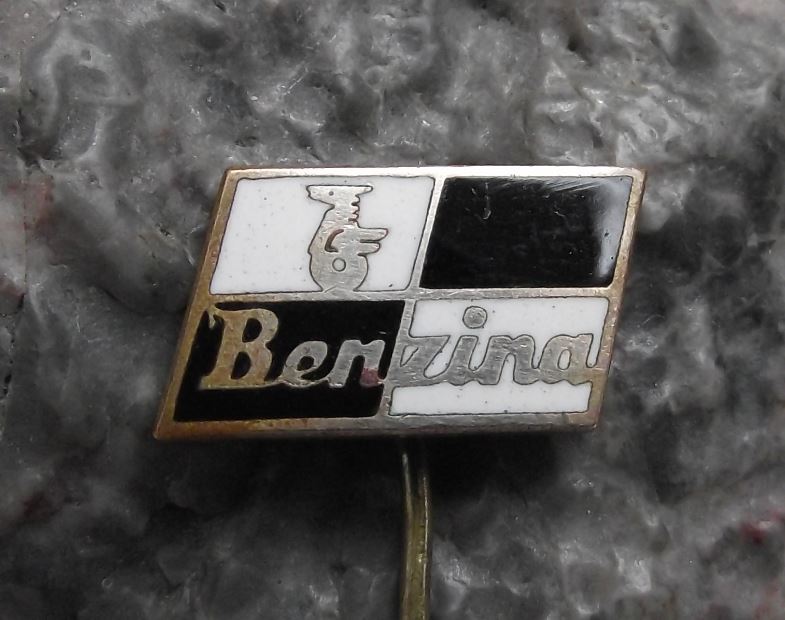 Vintage Benzina Fuel Mineral Motor Oil Petrol Unipetrol Company Horse Pin Badge - Badgecrazy