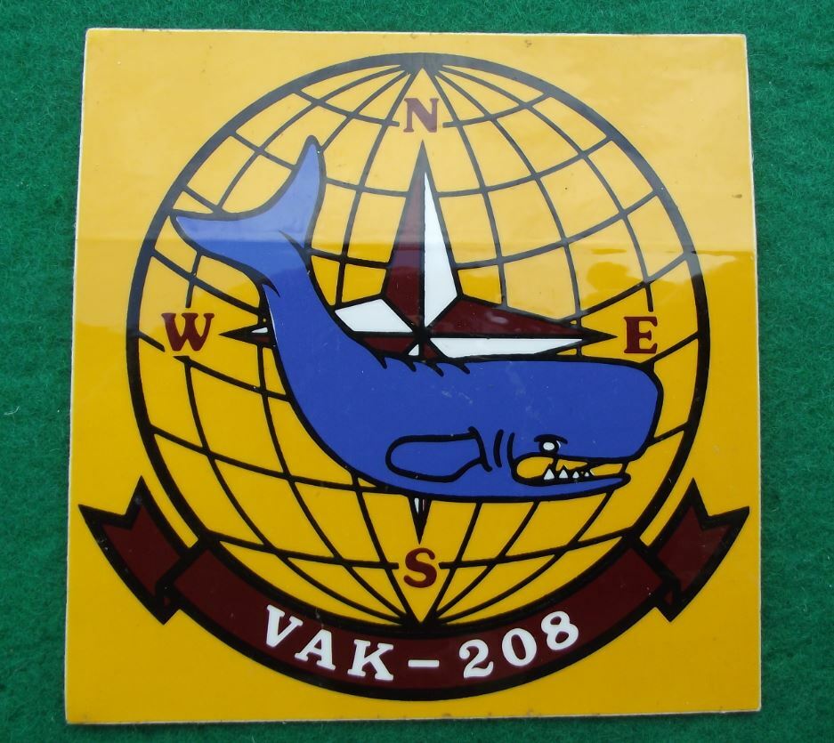 VAK-208 U.S. Navy Tactical Aerial Refueling Squadron Aircraft Sticker Decal - Badgecrazy