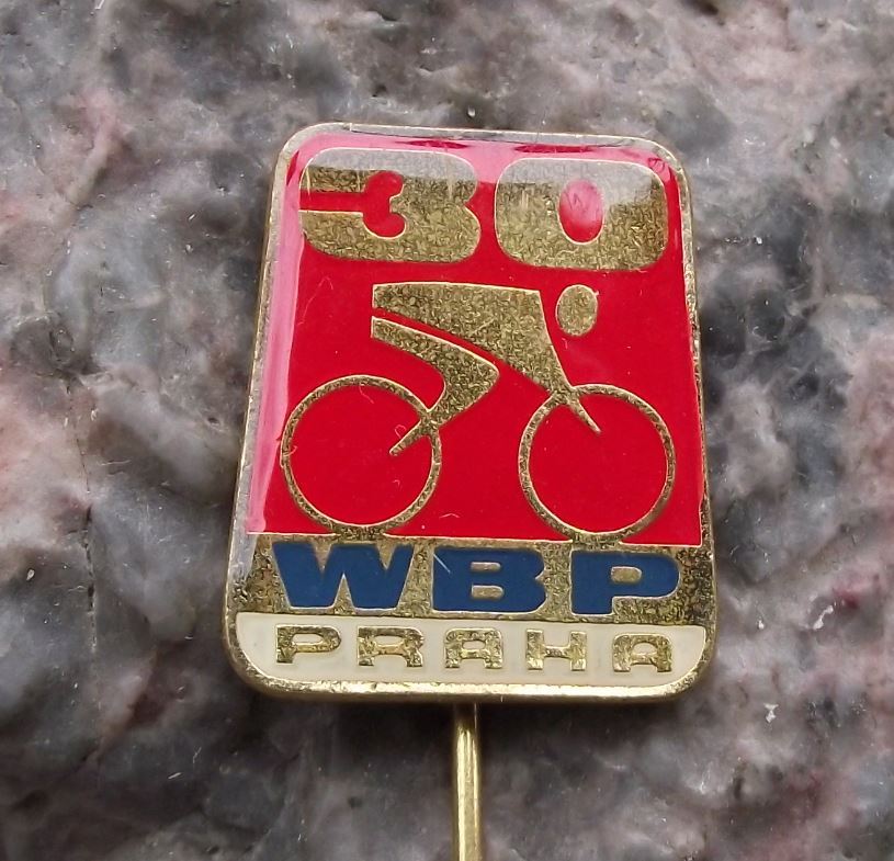 1977 PBW BPW WBP International Bicycle Bike Road Race Prague Cycling Pin Badge - Badgecrazy