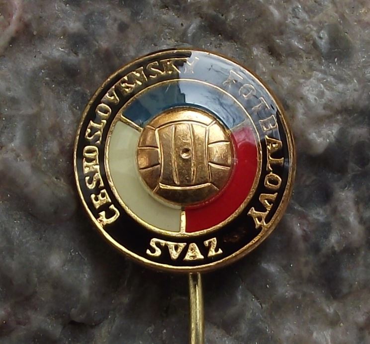 Antique Czech Czechoslovakia Football Association Members Ball Logo Pin Badge - Badgecrazy