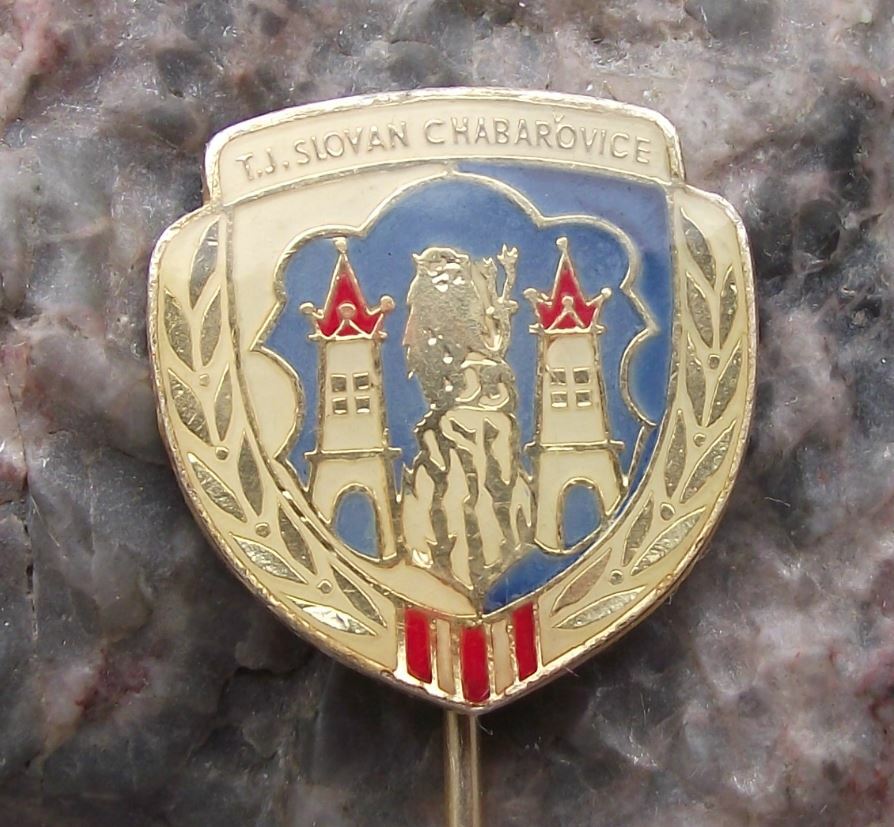 Vintage TJ FK Slovan Chabarovice Czech Football Soccer Club Fan Pin Badge - Badgecrazy