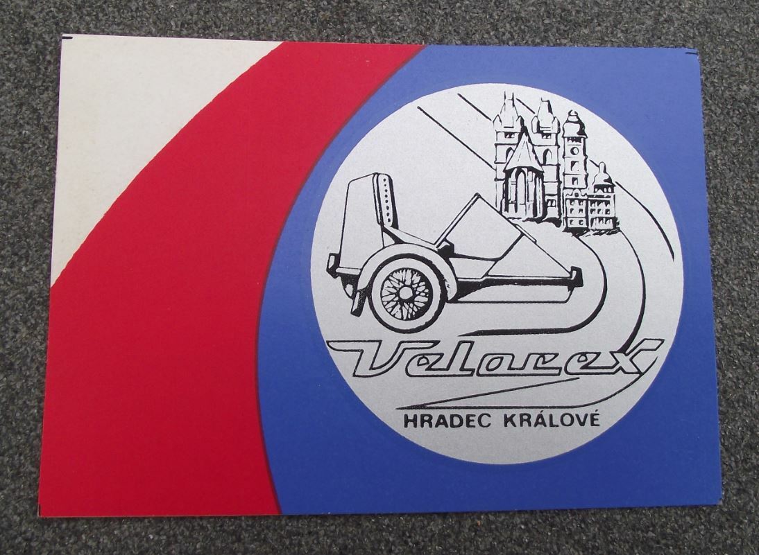 1986 Velorex Motorbike Sidecar and Microcars 50th Anniversary Decal Sticker - Badgecrazy