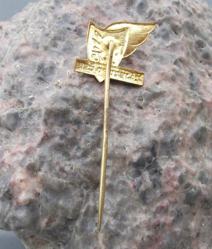 1958 Czech National Theater Prague Theatre Divadlo 75th Anniversary Pin Badge - Badgecrazy