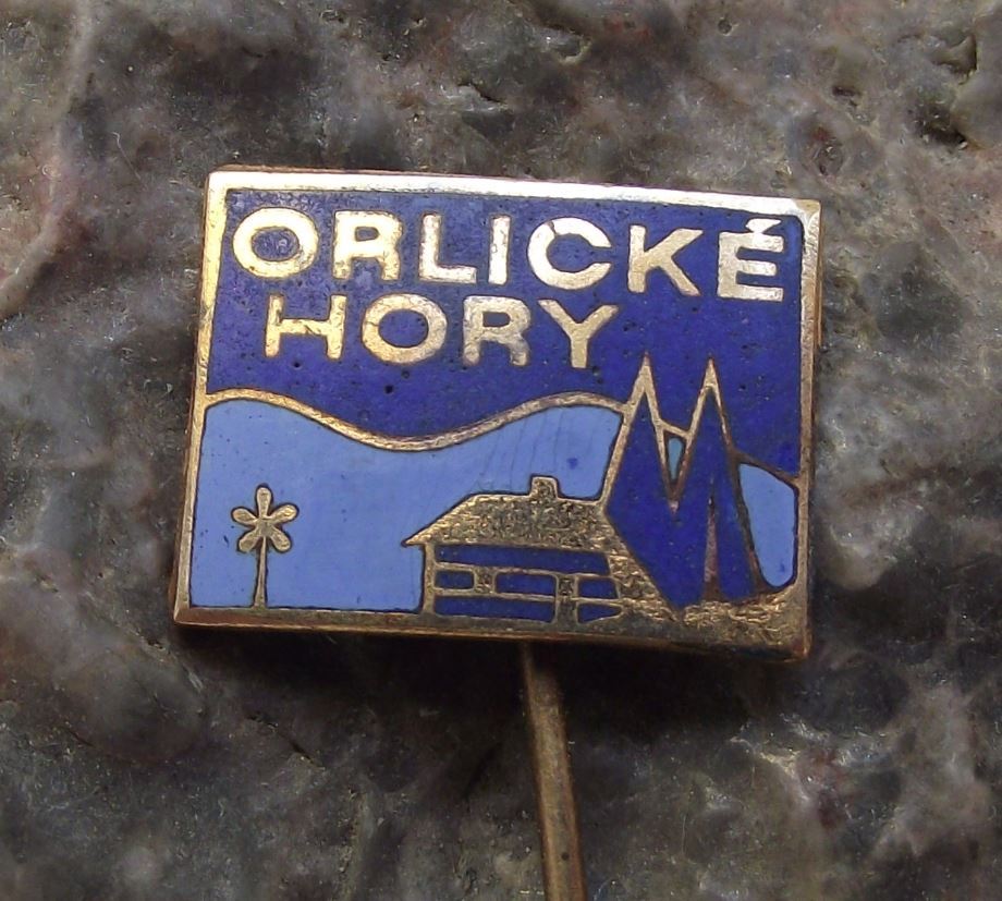 Antique Eagle Mountains Adlergebirge Orlicke Hory Bohemia Hiking Trail Pin Badge - Badgecrazy
