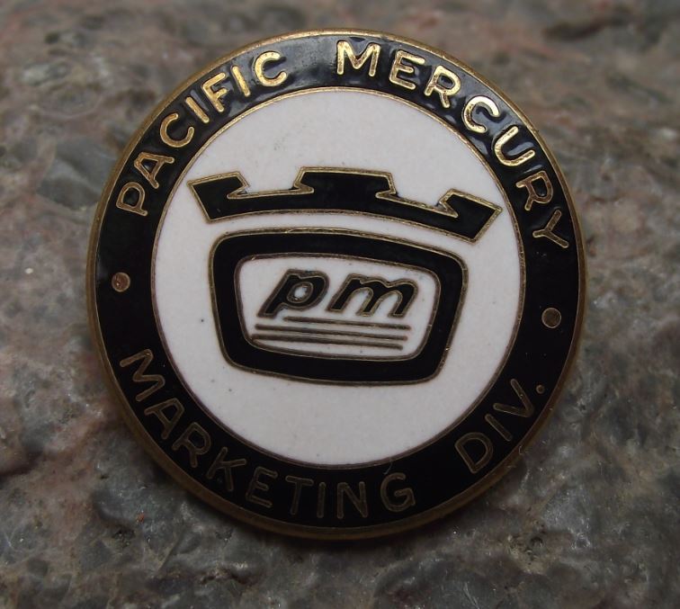 Antique Pacific Mercury Marketing Division TV & Electronics Company Pin Badge - Badgecrazy