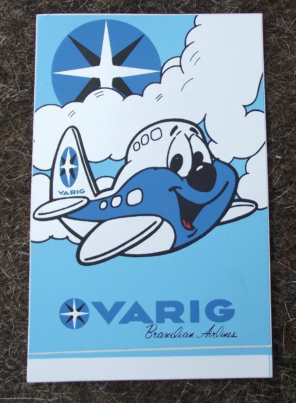 Varig Brazil Brazillian Airlines Star Logo Aircraft Airliner Sticker Decal - Badgecrazy