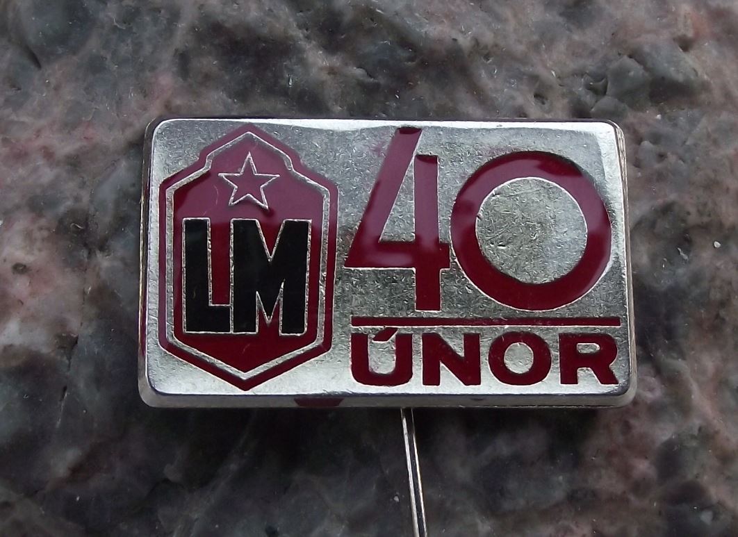 1988 Czech Peoples Lidove Militia LM Armed Worker Guard Communist Pin Badge - Badgecrazy