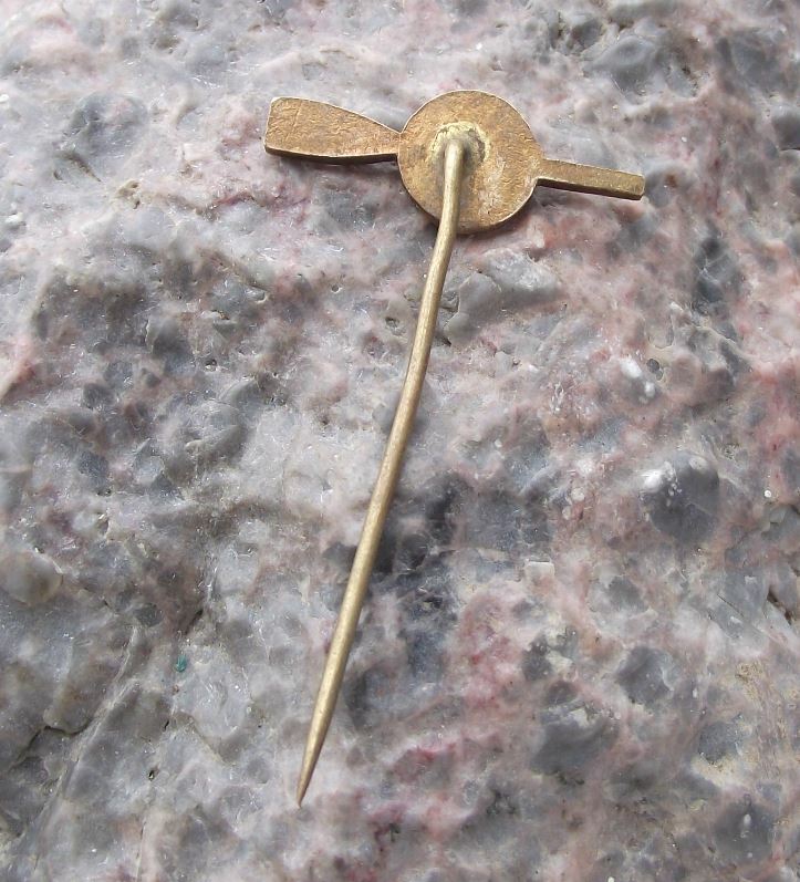 1964 Czech National Rowing Association 80th Anniversary Oar Logo Pin Badge - Badgecrazy