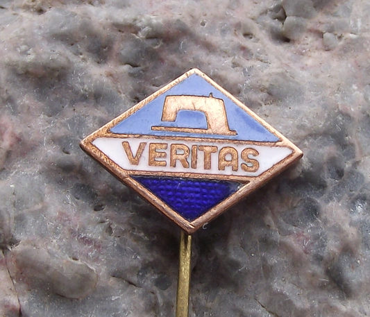 Vintage Veritas Sewing Machines of East Germany German Textile DDR GDR Pin Badge - Badgecrazy