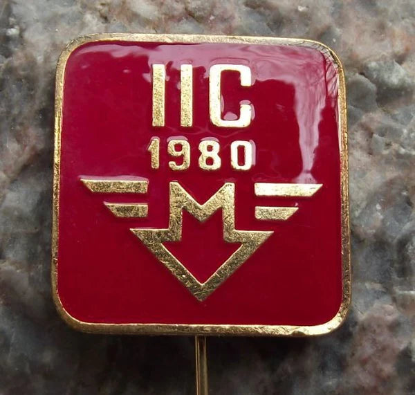 1980 Prague Metro Line C Phase II Extension Underground Railway Train Pin Badge