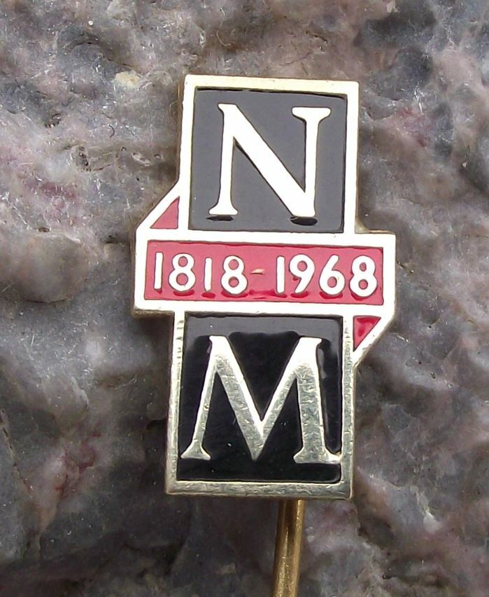 1968 NM Narodni National Museum of Czechoslovakia 150th Anniversary Pin Badge - Badgecrazy