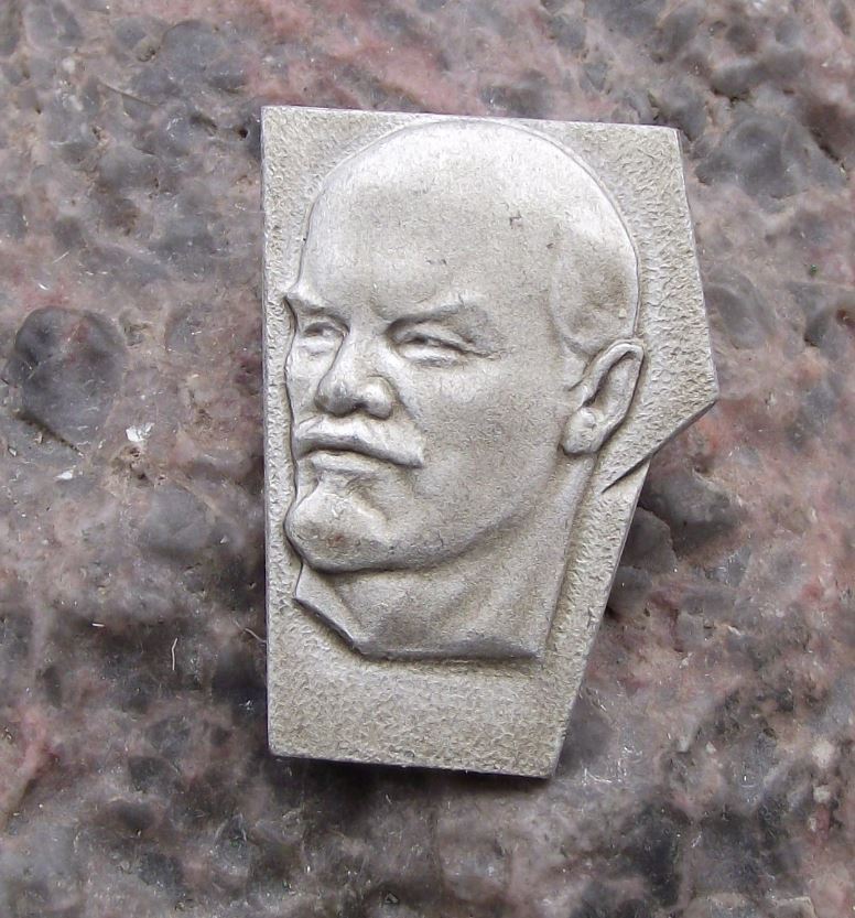 Antique Lenin Russian Soviet Union Communist Politician Irritated Look Pin Badge - Badgecrazy