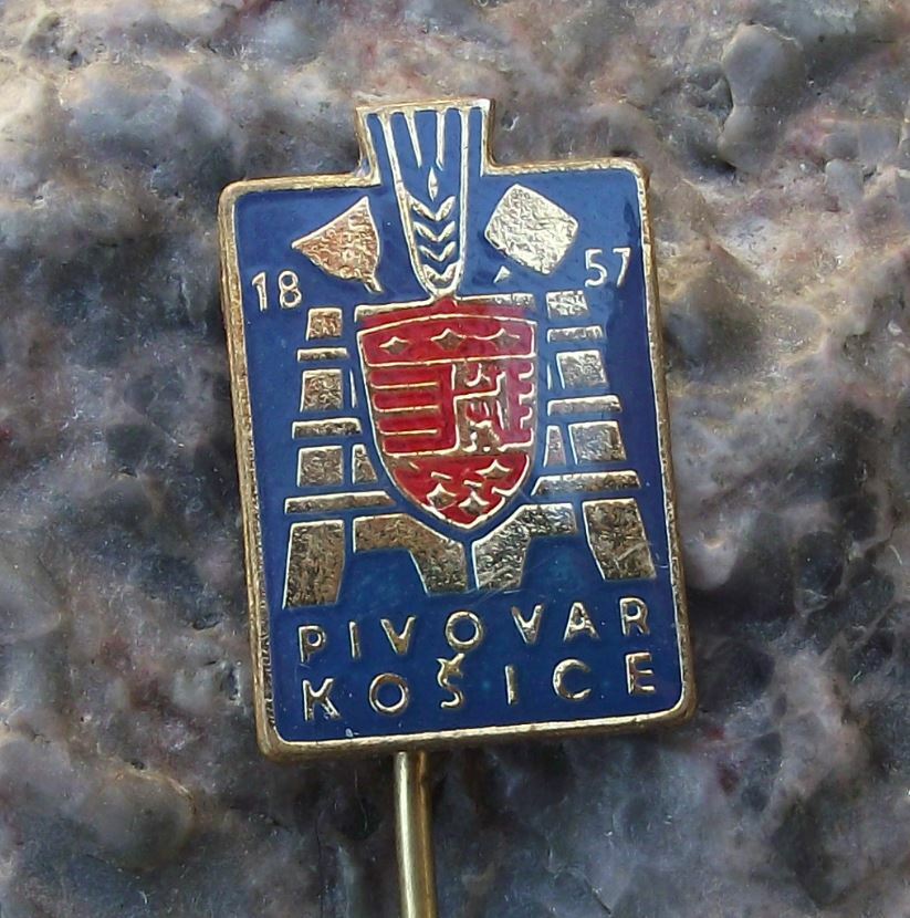 Pivovar Kosice 1857 Czechoslovakia Beer Lager Brewery Castle Crest Pin Badge - Badgecrazy