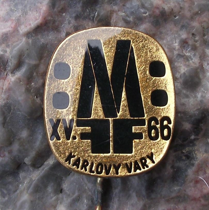 1966 MFF Karlovy Vary International Karlsbad Film Festival Awards Pin Badge - Badgecrazy