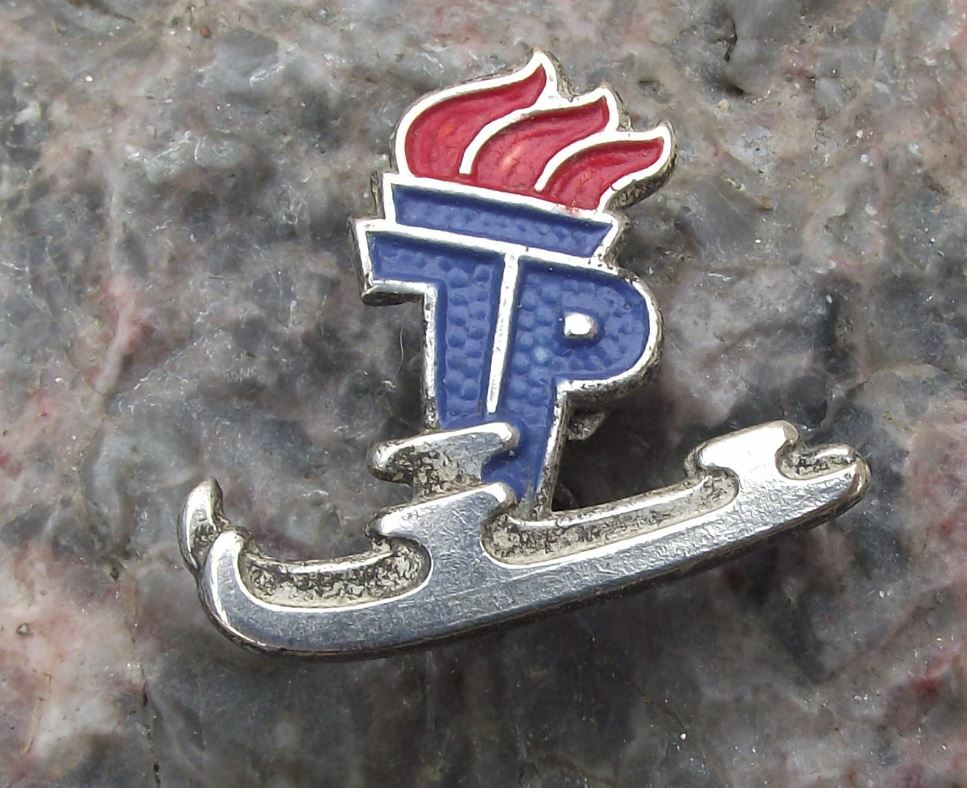 Thalmann Pioneer Organisation Youth Winter Ice Skating Skates Award Pin Badge - Badgecrazy