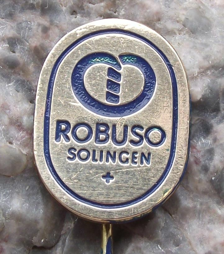 Vintage Robuso Solingen Scissors Tools Company Germany Pin Badge - Badgecrazy