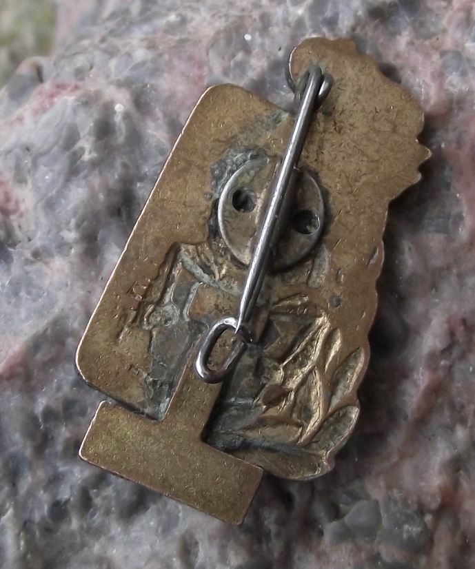 1955 Thalmann Pioneer Gute Arbeit Schule DDR Good School Work Award Pin Badge - Badgecrazy