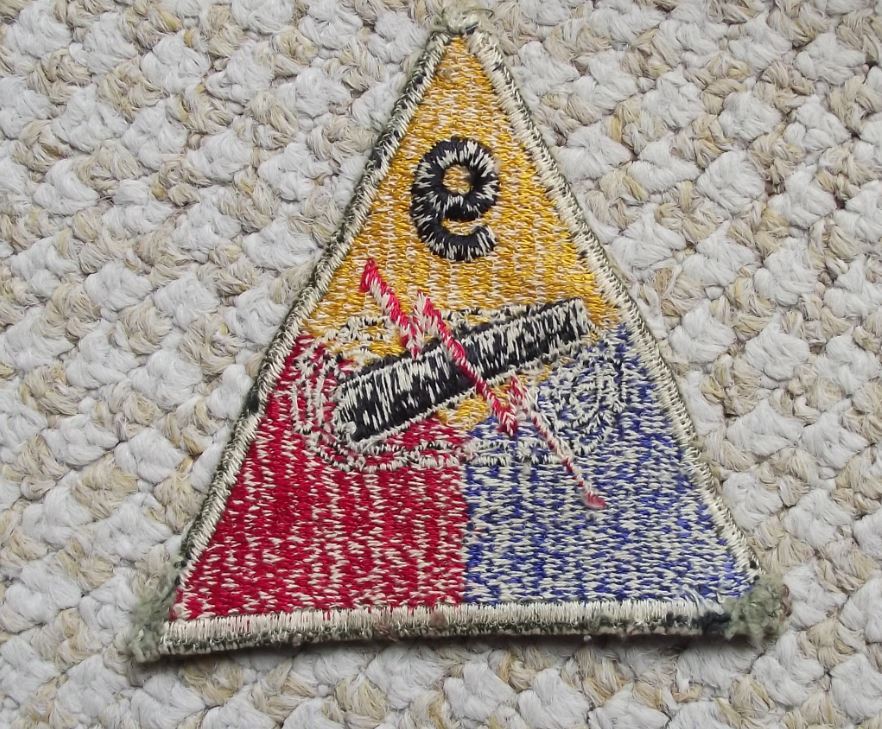 Original US Army 9th Armored Armoured Division Tank Czechoslovakia Uniform Patch - Badgecrazy