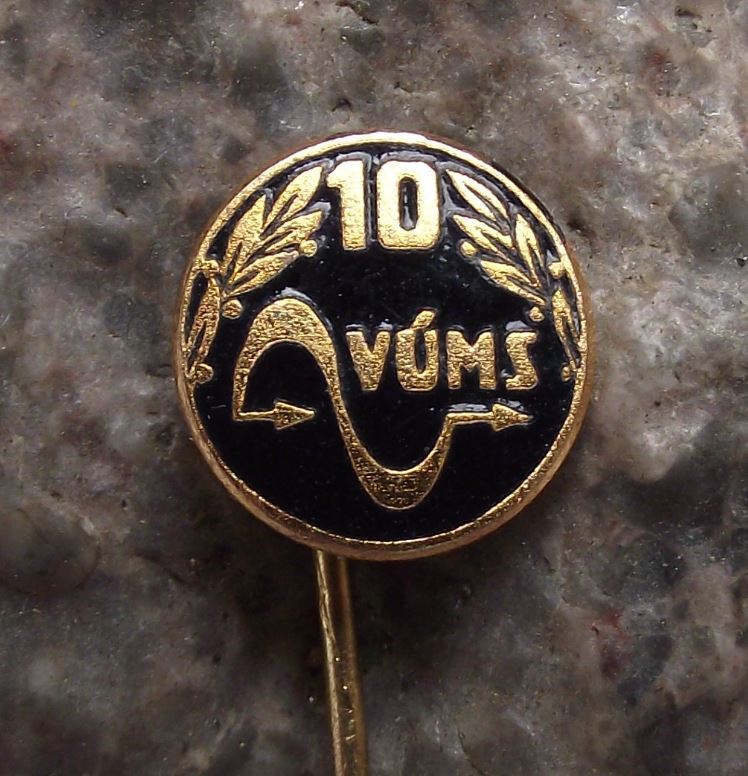 1960s VUMS Mathematical Machines Research Institute Czechoslovakia Pin Badge - Badgecrazy