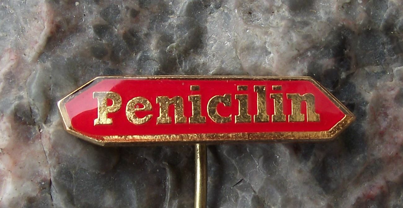Vintage Penicillin Medicine Drug Medical Awareness Advertising Pin Badge - Badgecrazy