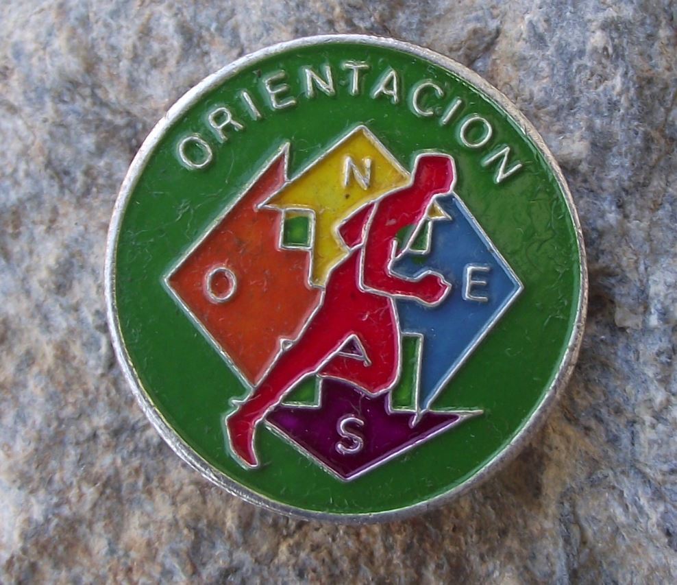 French Orienteering Orientacion Map Compass Racing Running Sports Pin Badge - Badgecrazy