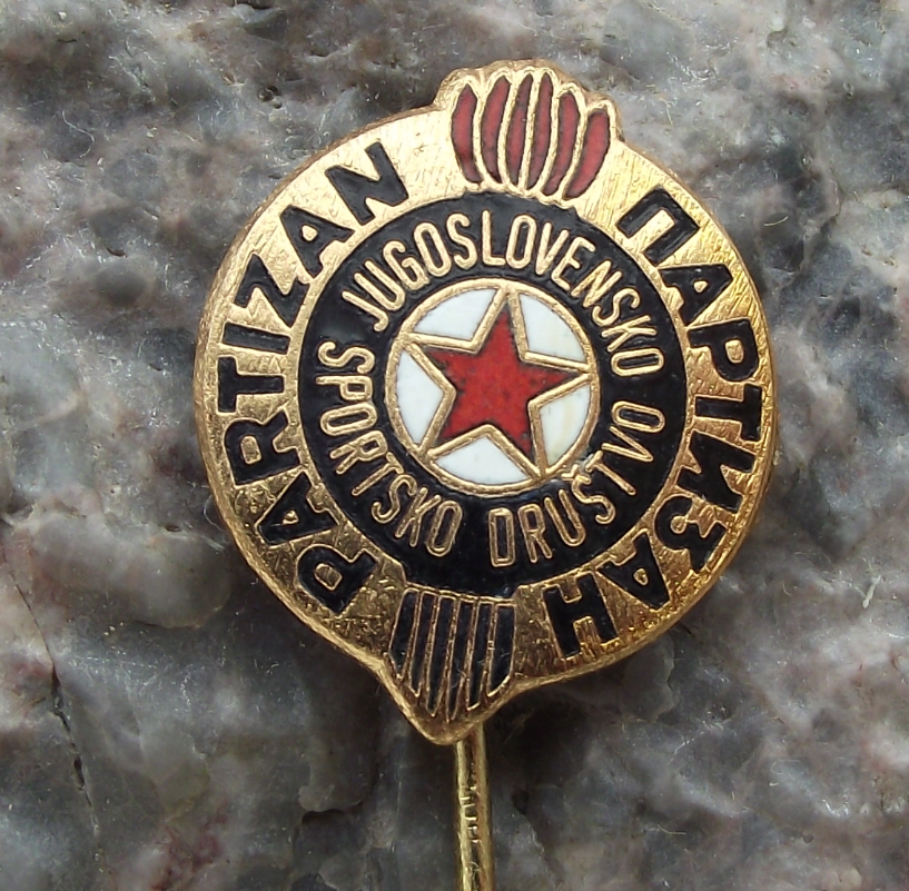 Vintage Partisan Partizan Belgrade Serbia Yugoslavia Football Club Pin Badge - Badgecrazy