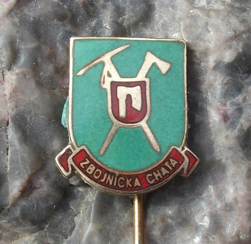Antique Zbojnicka Chata Slovakia Tatra Mountains National Park Axes Pin Badge - Badgecrazy